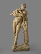 Cast of Silenus with the Infant Bacchus, (c370-300 BC), c1800. Creator: Unknown.