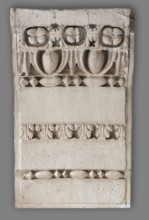 Cast of section of archivolt of central passageway of the Arch of Septimius Severus, late 18th. Creator: Unknown.
