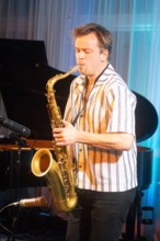 Marius Neset, Marius Neset Quartet, Watermill Jazz Club, Dorking, Surrey, Mar 2026. Creator: Brian O'Connor.