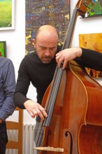 Mirko Scarcia, Martin Shaw Quintet, Clocktower Cafe Jazz Club, Croydon, Dec 2025. Creator: Brian O'Connor.