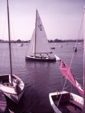 Yachting near Arundel, Sussex, c1955. Creator: Arthur Charles Kirby Ware.