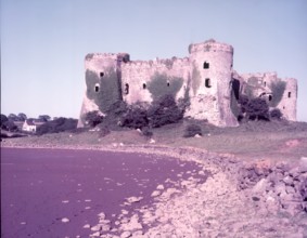 Carew Castle, Pembrokeshire, c1955. Creator: Arthur Charles Kirby Ware.