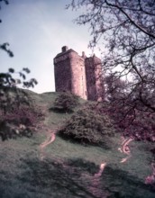 Neidpath Castle, Peebles, Scotland, c1955. Creator: Arthur Charles Kirby Ware.