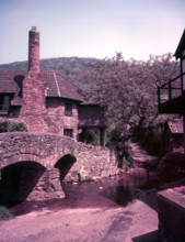 Pack-horse bridge, Allerford, Somerset, c1950s. Creator: Arthur Charles Kirby Ware.