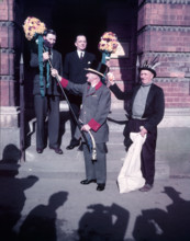 Tutti Men recieving Tutti Poles, Hocktide Festival, Hungerford, Berkshire, c1955. Creator: Arthur Charles Kirby Ware.