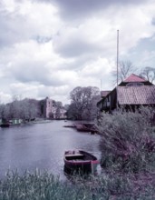 The River Great Ouse at Hemingford Grey, Huntingdonshire, c1955. Creator: Arthur Charles Kirby Ware.