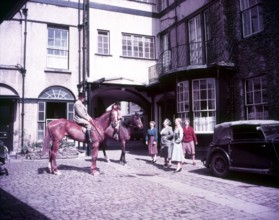 Yard of the Beaufort Arms Hotel, Monmouth, c1955.  Creator: Arthur Charles Kirby Ware.