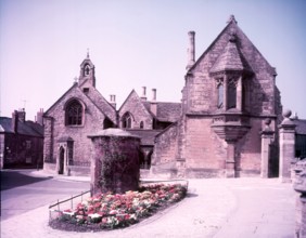 Sherborne almshouses and old water conduit, Dorset, c1955. Creator: Arthur Charles Kirby Ware.
