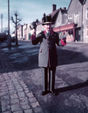 Town crier reading proclamation, Hocktide Festival, Hungerford, Berkshire, c1955. Creator: Arthur Charles Kirby Ware.