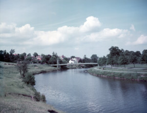 River Severn, Shrewsbury, Shropshire, c1955. Creator: Arthur Charles Kirby Ware.