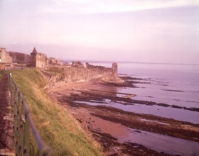 St Andrews Castle, Fife, Scotland, c1955.  Creator: Arthur Charles Kirby Ware.