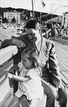 Hitler with Goebbels' daughter