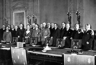 Promulgation de la loi sur le rétablissement du service militaire obligatoire en Allemagne, 1935