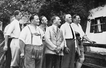 Hitler en villégiature à Berchtesgaden, en Bavière