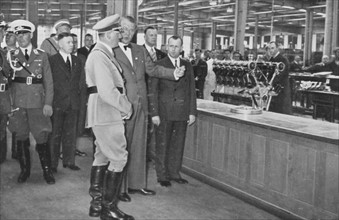 Hitler visiting the BMW factories, 1935