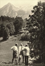 Hitler hiking near Obersalzberg