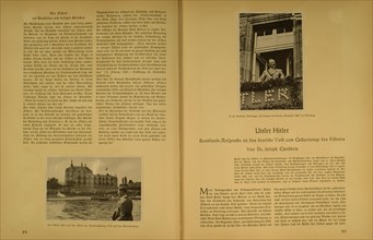 Inside pages of the book about Adolf Hitler, 1936