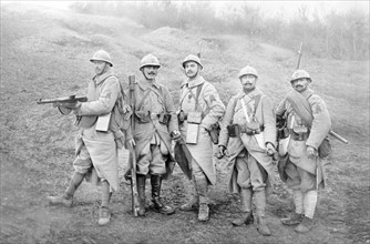Soldats d'infanterie en 1918