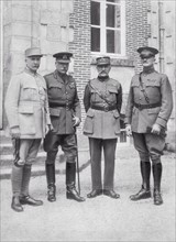 La première guerre mondiale. Les commandants en chef des armées françaises, britanniques et