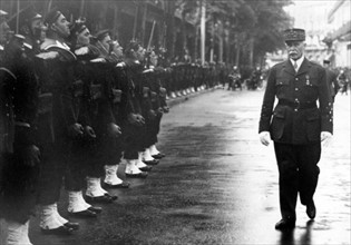 Le maréchal Pétain le 14 juillet 1940