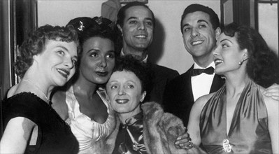 Lena Horne avec Line Renaud et Edith Piaf