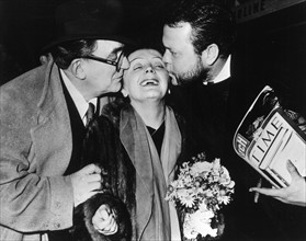 Edith Piaf, Marcel Achard et Orson Welles