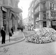 Grève des paveurs à Madrid en 1936