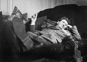 Joseph Kessel dans les années 30. (1898-1979) en tenue de soldat;