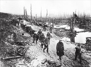 Soldats britanniques sur le front de la Somme en septembre 1916 - La première guerre mondiale