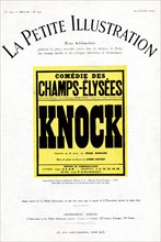 La presse en France au 20 siècle. La petite Illustration consacrée au théâtre, janvier 1925. Knock,