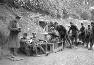 1914. Le Mess des officiers