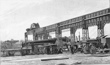 Industrie, les fabricants d'armes. Les fabricants de canons en Allemagne en 1901. Les usines Krupp