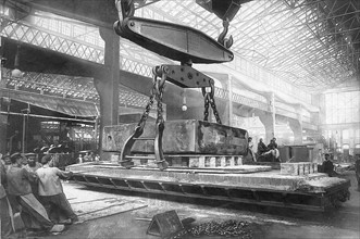 Industrie, les fabricants d'armes. Les fabricants de canons en Allemagne en 1902. Les usines Krupp