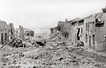 The French village of Fleury-devant-Douaumont in ruins