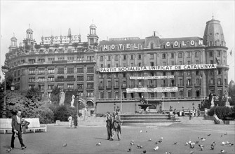 Hôtel Colon à Barcelone, en juillet 1936