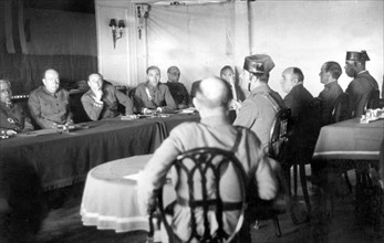Procès des généraux Goded et Buriel à Barcelone en août 1936.