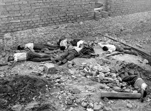 Cadavres de miliciens à Irun, en septembre 1936