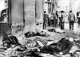 Bombardement de la ville de Madrid pendant la Guerre d'Espagne