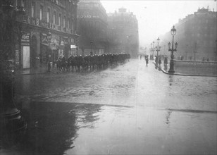 1er mai 1919 à Paris, sous la pluie
