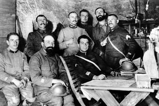 French general staff in the Fort Douaumont, 1916