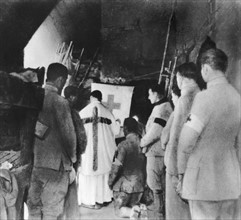 Messe dans le Fort de Douaumont, 1916