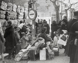 Réfugiés espagnols à la frontière française, 1939