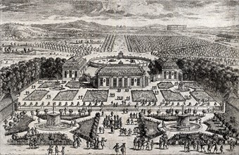 View over the Trianon in Versailles