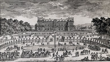 Vue du château de Versailles au 17e siècle