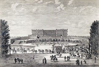 View over the Palace of Versailles, 17th century