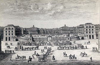 Vue du château de Versailles du côté de Paris