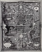 General map of the city and the Palace of Versailles
