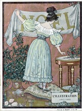Couverture de Noël du journal L'Illustration, 1901