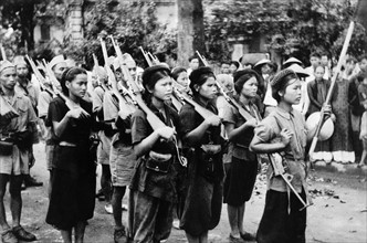 Miliciennes locales vietnamiennes, 1946