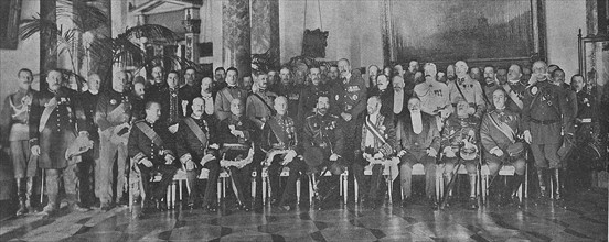 Audience des missions alliées à Tsarskoïe Selo, 1917
